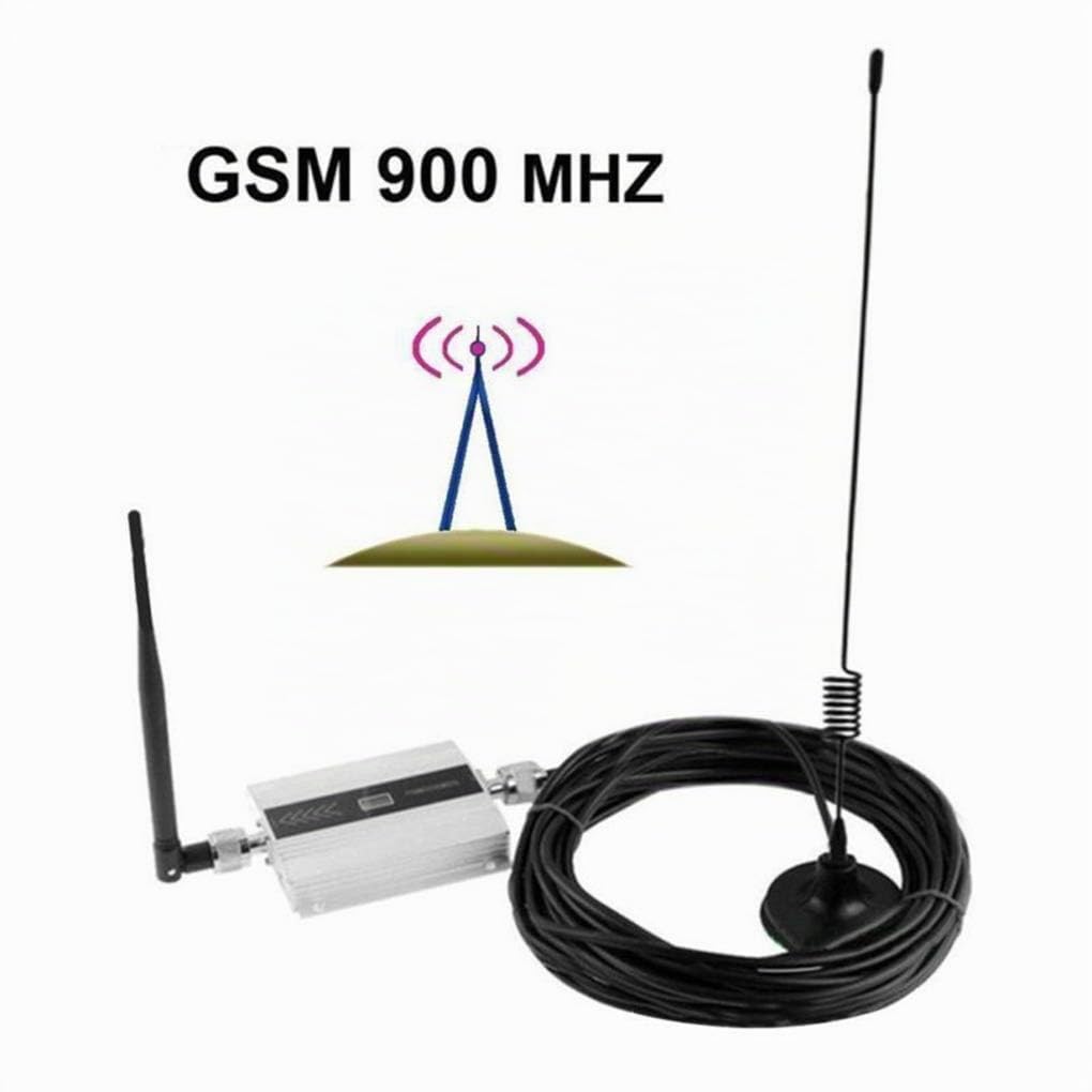 gsm 900 MHz señal del teléfono móvil Antena Amplificador Repetidor aérea señal del teléfono móvil Amplificador Carcasa de aleación de Enchufe de la UE