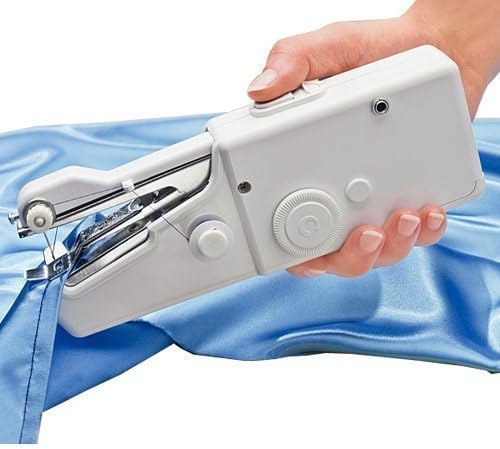 W-Dragon Handheld Sewing Machine, Cordless Handheld Electric Sewing Machine, Quick Handy Stitch for Fabric Clothing Kids Cloth Pet Clothes (Battery Not Included)