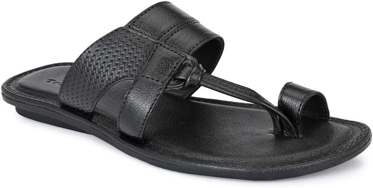 TrueYarnGenuine Leather Kolhapuri Chappals for Men | Men's Kolhapuri Slippers | Thong Sandals for Men | Leather Slippers for Men | Stylish & Comfortable