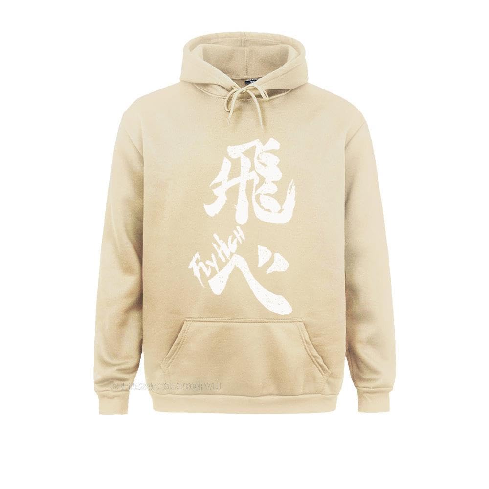 Haikyuu Karasuno Fly High Hoodie For Men Round Neck Pure