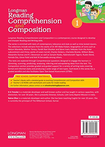 Develop Reading and Writing Skills of Kids, Longman Reading Comprehension and Composition Book, 6 - 7 Years (Class 1)| First Edition | By Pearson