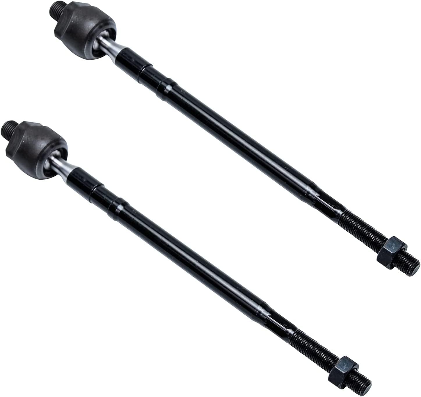 Detroit Axle - Front 4pc Tie Rods Kit for 02-07 Mitsubishi Lancer, 2 Inner Tie Rod Ends 2 Boots 2002 2003 2004 2005 2006 2007 Replacement