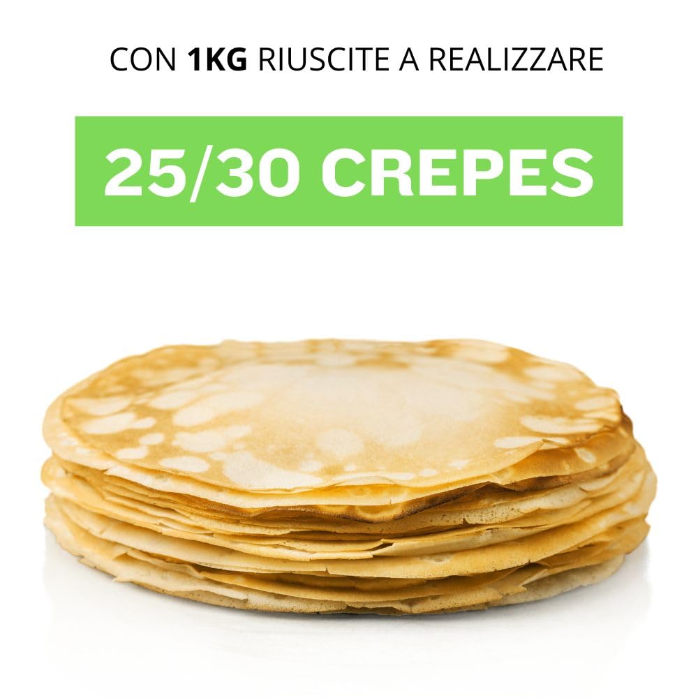 Mix per Crepes di alta qualità da 5 KG - pronto utilizzo - (Preparato per Crepes)