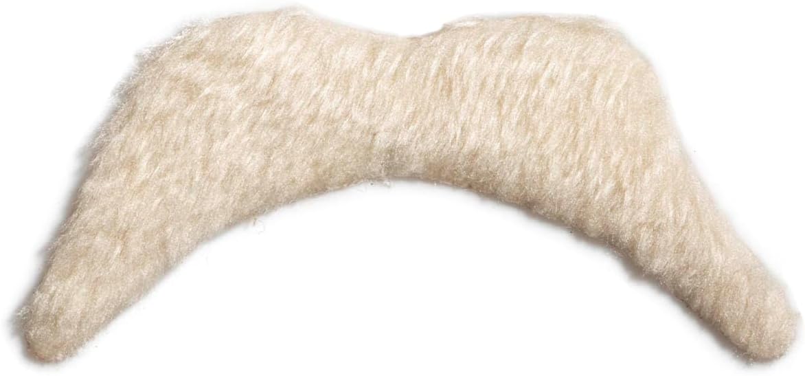 Costume Agent Red Mania Wrestler Bandana with Attached Wig and Mustache Halloween Costume Cosplay - Image 5