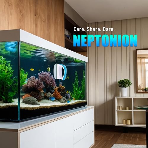 NEPTONION Magnetic Aquarium Fish Tank Glass Algae scrapers Glass Cleaner Scrubber Clean Brush [Floating,Scratch-Free,Non-Slip,magnetizing] L - Thumbnail 7