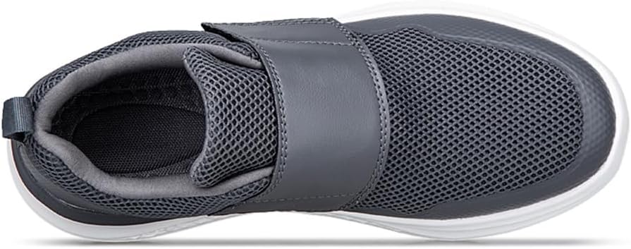 LEADER SHOW Men's Casual Walking Shoes for Swollen Feet Comfortable Lightweight Adjustable Sneakers - Image 5