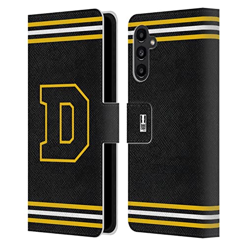 Étui portefeuille en cuir jaune Samsung Galaxy A13 5G Head Case Designs