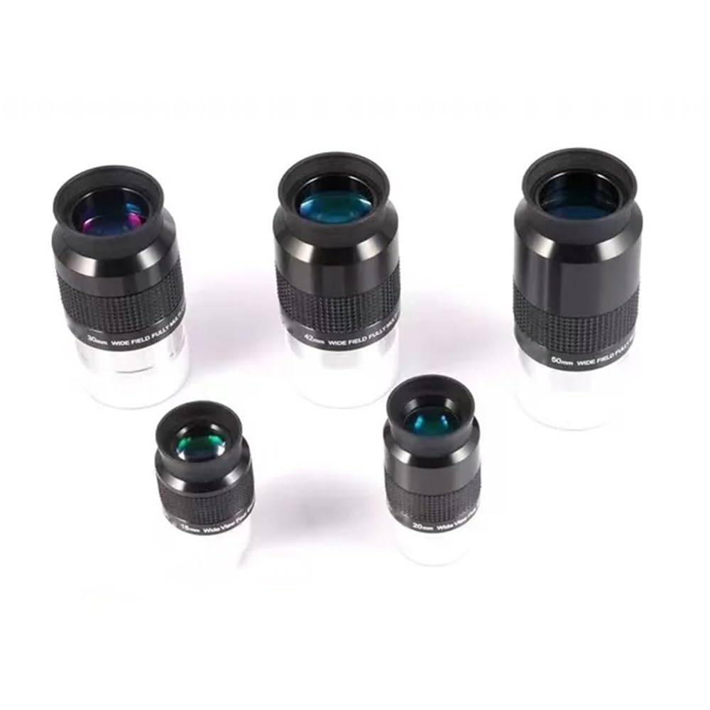 Accesorios para telescopios astronómicos Ocular de telescopio astronómico Gran Angular 1,25 Pulgadas, 15 mm, 20 y 68 Grados