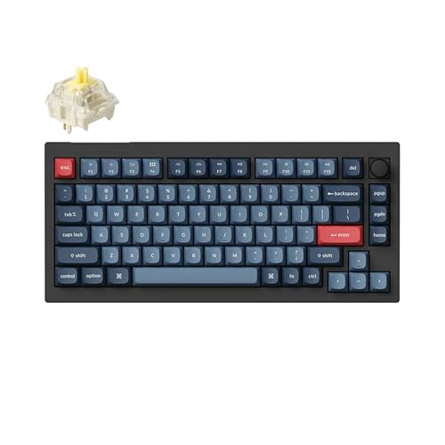 Keychron Teclado mecânico personalizado sem fio V1 Max, QMK/VIA programável