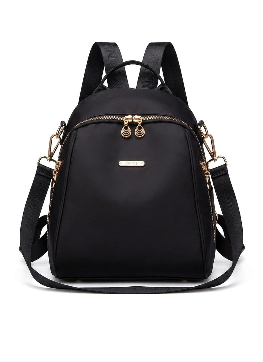 JAISOM Women’s Mini Backpack | Stylish Black Shoulder Bag with Anti-Theft Hidden Zippers | Water Resistant Lightweight 15L College Office Travel Daypack | Comfortable Adjustable Straps forGirlsLadies-picture-11