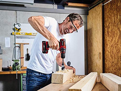 Einhell Te-Cd Power X-Change 18-Volt Cordless 3/8-Inch Variable Speed Drill/Driver, W/ 310 In-Lbs Torque, 20+1 Torque Settings, 550-Rpm Max, Led Light #TOP5