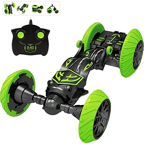 PP PICADOR Remote Control Car for Kids Boys Girls, 360°Flips Double Sided Durable RC Stunt Crawler Toy Gift, 2.4 GHZ Remote Control with USB Cable and Battery Cover