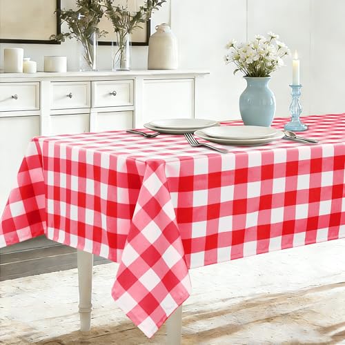 Nappe rectangulaire Vichy anti-taches imperméable 110x140cm
