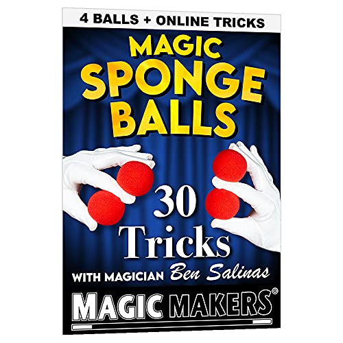 Magic Sponge Balls Tricks - 4 Pack Red Balls