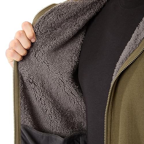 Image of Smith's Workwear Mens Big Men's Sherpa-bonded Thermal Knit Hooded Jacket