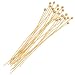 Beadaholique 20-Piece Ball Head Pins, 24-Gauge, 2-Inch, 22K Gold