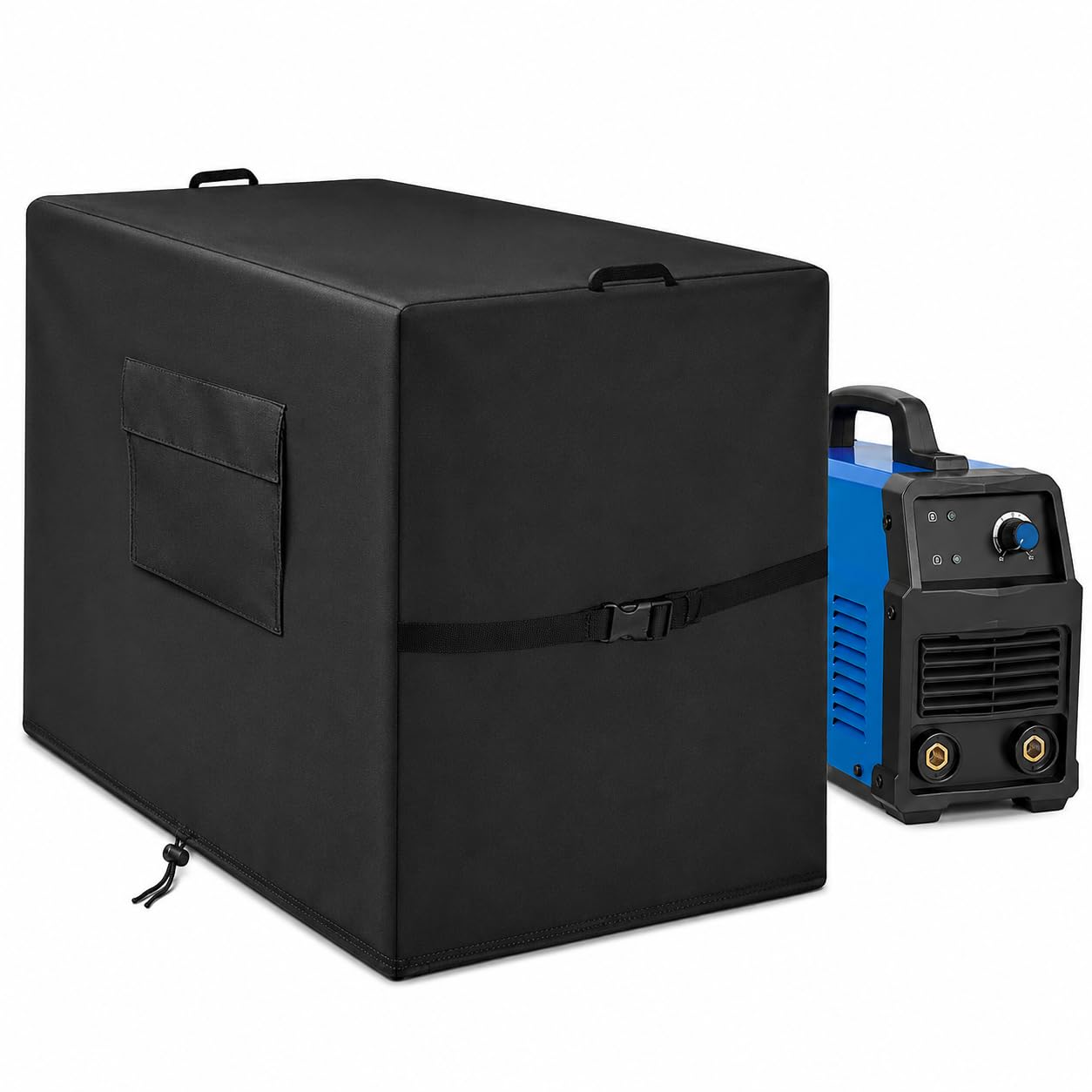 Telo Copri Saldatrice per ESAB Rogue ES 150i 2021-Present, Tessuto Oxford Resistente all’Acqua con Cinghia Regolabile, Coulisse, Tasca Laterale e Maniglie