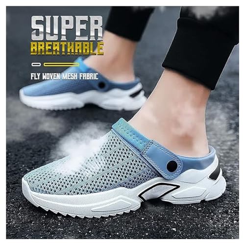 Generic Men's Orthopedic Hollow-Out Summer Sandals,Mesh Shoes Sandals Mens,Orthopedic Diabetic Walking Boat Shoes Breathable Knit Mesh Walking Shoes Beach Sandals with Arch Support4