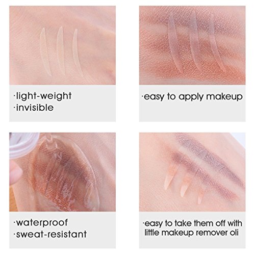 2176Pcs/7Styles/7Packs Ultra Invisible Double Eyelid Tapes for Droopy Hooded Eyes, One/Two-sided Sticky, Waterproof Self-adhesive Magic Charming Bigger Round Eyes Fiber Glue Strips - Thumbnail 7