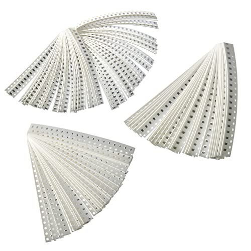 Bridgold 2800 peças 0603 0805 1206 140 tipos SMD kit de resistores de remendo de remendo, resistor 6