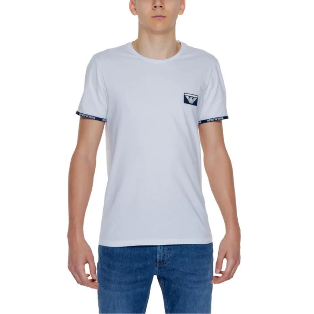 Emporio Armani Piping Logoband T-Shirt T-Shirt Hombre (Pack de 1)