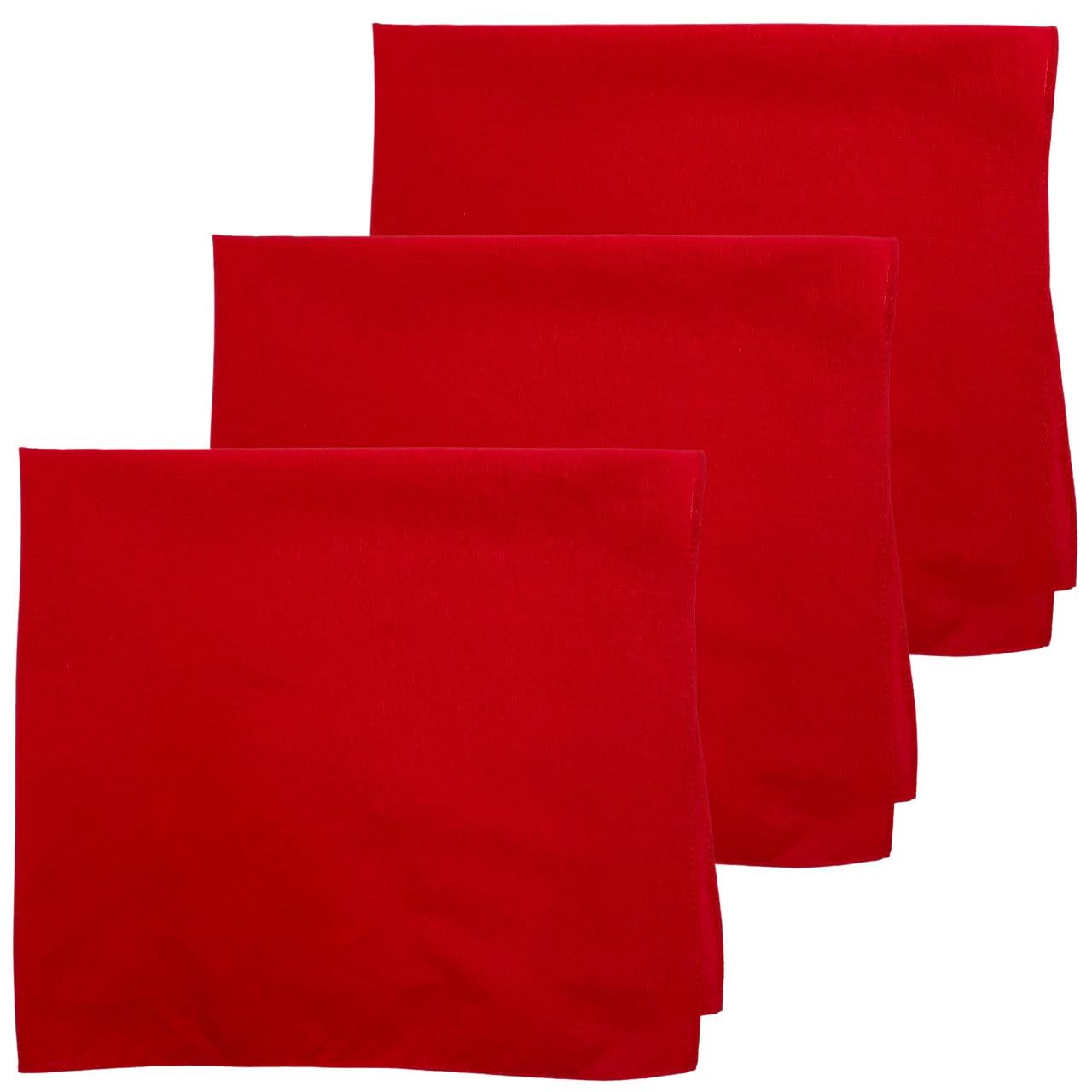 MDSTYLE 100% Cotton Solid Color Bandana for Men &amp; Women 22" x 22" Handkerchief Headband Scarf