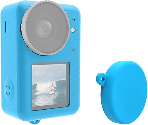 PULUZ Funda protectora de silicona para DJI Osmo Action 5 Pro43 con tapa de lente, a prueba de polvo, delgada, duradera, ligera, de goma suave,