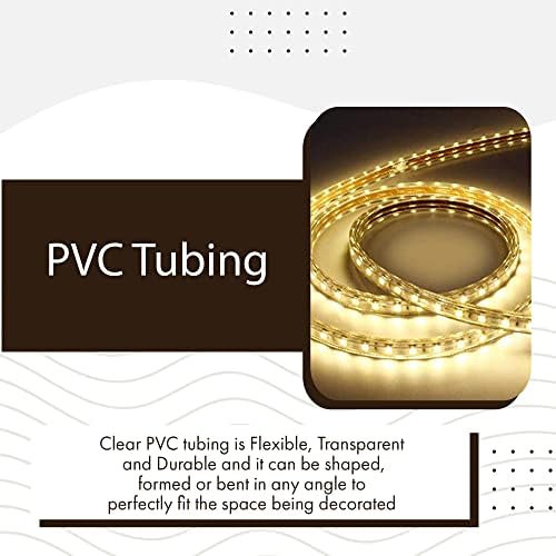 JSG Accessories® 240v LED Strip Light| IP65 Waterproof| 60 LEDs/m | 3528 SMD Warm White LEDs| 50000hrs Life Expectancy| Home/Office Decor| Highlight Stairs, Shelves, Interiors & Exteriors