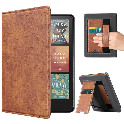 Image of CoBak Case with Stand for Ebook Readers - Durable PU Leather Cover with Auto Sleep Wake, Card Slot, Hand Strap Feature Kindle Paperwhite case