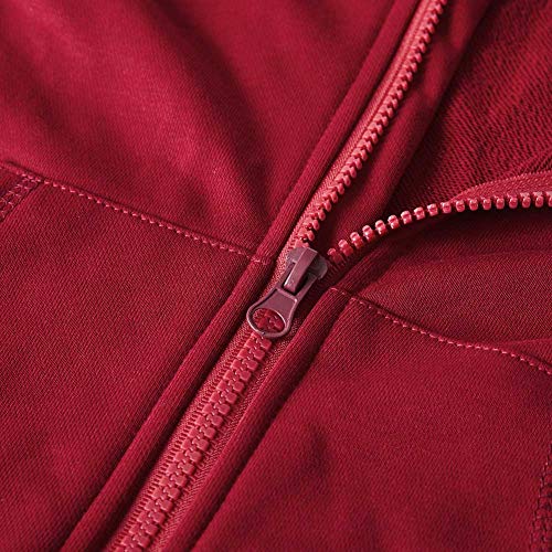Image of Spring&Gege Boys Zip up Hoodie Soft Solid Classic Full Zip Hooded Sweatshirts for Kids (3-14 Years)