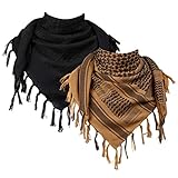 FREE SOLDIER Scarf Military Shemagh Tactical Desert Keffiyeh Head Neck Scarf Arab Wrap with Tassel...