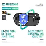 WALNEW Travel Money Belt for Women and Men - RFID Blocking Passport Holder Hidden Travel Wallet to Keep Cash, Credit Card, Passport, Cell Phone Safe - Image 5
