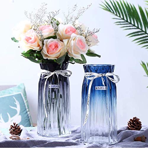 Vase en céramique de qualité artisan MU design géométrique bleu gris unique