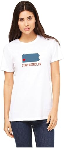 Miniatura 3 de GreatCitees Strip District Pennsylvania Camiseta Pittsburgh Heart