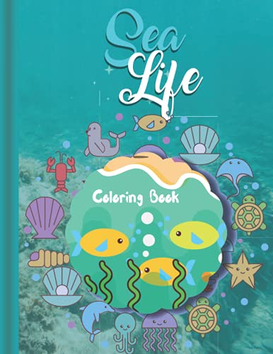 Sea Life Coloring Nook: A Fun Collection of Funky Sea Creatures on Co… - Görsel 2