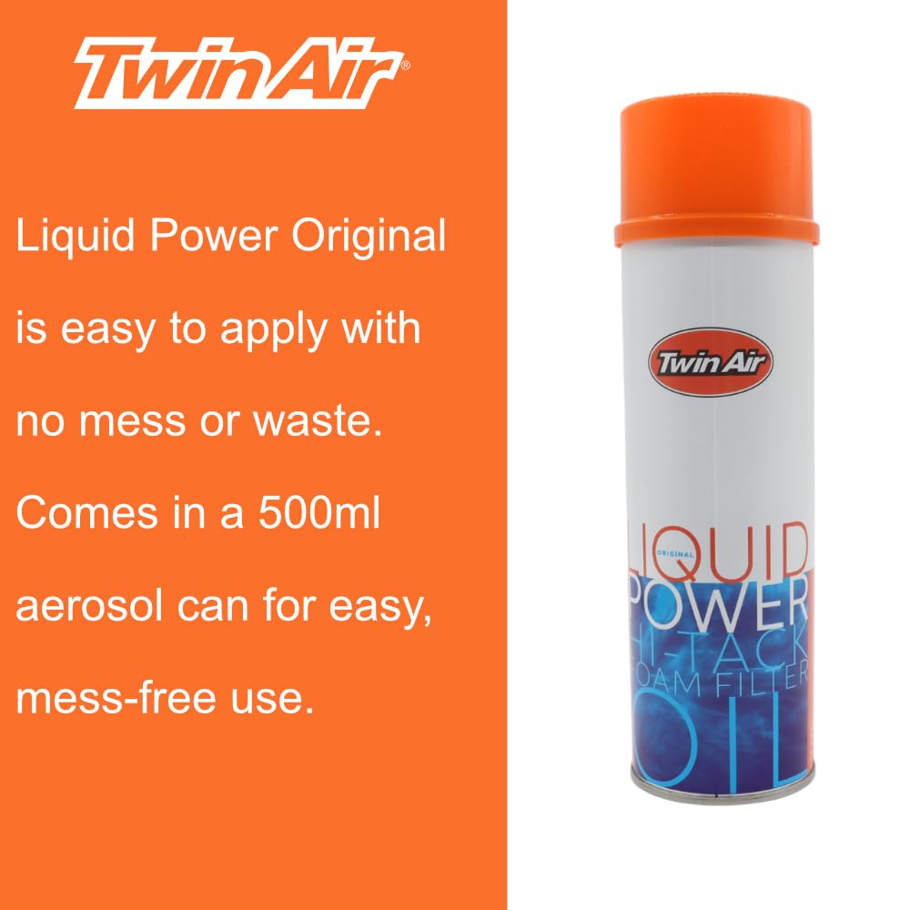 Liquid Power Twin Air 500 ml - Olio Spray Rigenero filtri aria in spugna