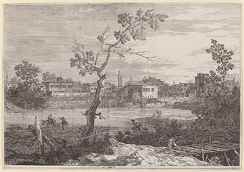 Affiche impression toile Canaletto décoration murale salon de 60x90cm
