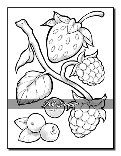 Easy Coloring Book: Large Print Designs for Adults and Seniors with 50 Simple Images of Animals, Flowers, Food, Objects, and More! (Easy Coloring Books) - Image 14