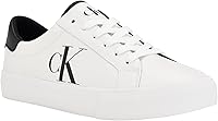 Calvin Klein Men's Rex Lace-Up Fashion Sneakers - Clean Silhouette, CK Logo, Faux Leather Comfort