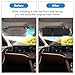Veharvim Polarized Sun Visor Extender for Car with Zipper Slider, Upgraded UV400 Car Sun Visor Extension with PC Lens and Side Sunshade,Anti-Glare for Safe Driving,UV-Filtering/Protection(Driver Side)
