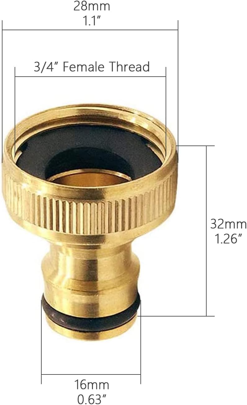 4 pz 1/2 1/4 3/4 5/8 G filettatura femmina A 1/4 SAE maschio raccordo per tubi in ottone ridurre adattatore connettore per tubo flessibile per refrigerazione A/C  34