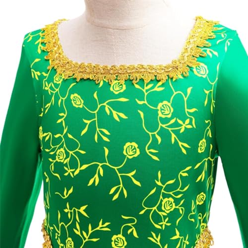Lito Angels Green Princess Fancy Dress Up Costume Party Outfit for World Book Day Kids Girls Age 3-4 Years - Image 3
