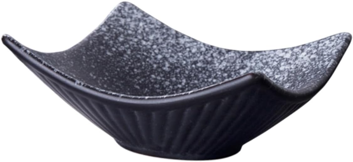 1pc Ceramic Sauce Dipping Bowl Japanese Style Small Dish for Snacks and Condiments Porcelain Side Plate for Sushi and Appetizers