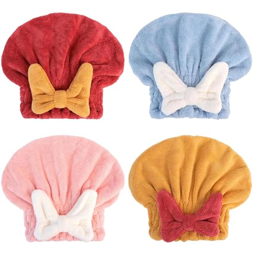 GodbTG Hair Wraps for Women Wet Hair, New Super Absorbent Hair Towel Wrap for Wet Hair, Efficient Hair Towel Wrap for Women, Microfiber Hair Towel Wrap (10.63x12 in)