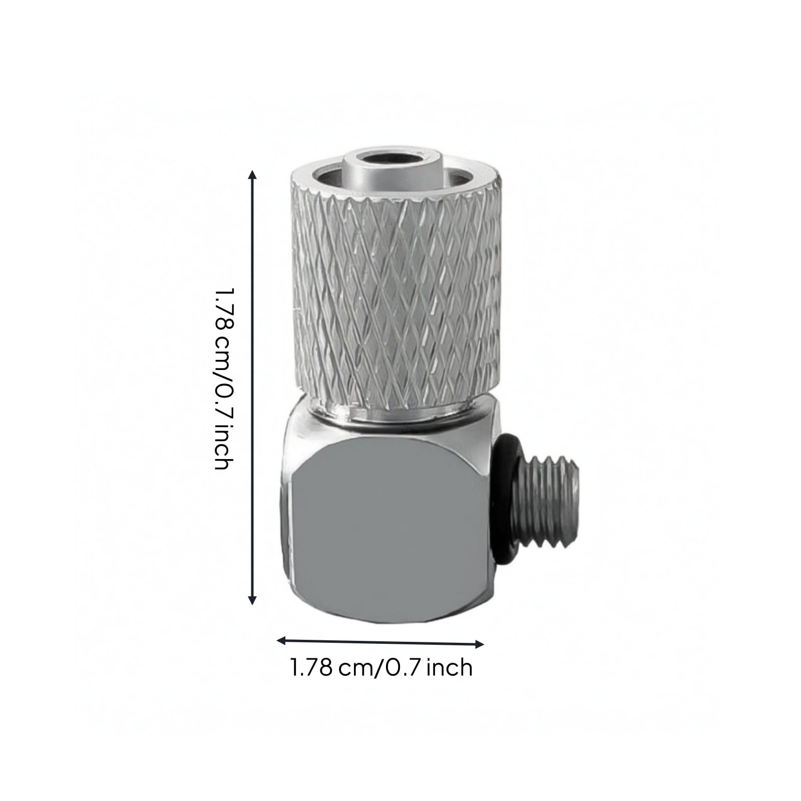Conector Neumático Codo Micro Empuje a Conectar Rosca Macho Latón Niquelado Sellado Fiable para Guía de Aire y Gestión de Tuberías en Espacios, PL6-M5