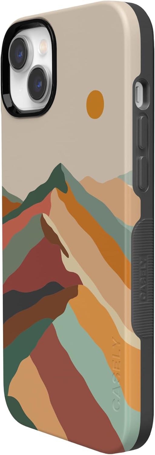 Casely iPhone 14 Case | Magic Mountain | Colorblock | Bold Protective Design | Compatible with MagSafe