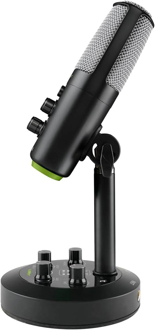 Mackie EM-Series, Premium USB Condenser Microphone with Built-in 2-Channel Mixer (EM-Chromium)