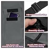 PATIKIL 47 Inch Camp Chair Replacement Bag, Foldable Camping Chair Bag 900D Oxford Large Mouth Carry Bag with Adjustable Shoulder Strap & Side Pocket for Outdoor Camping, Gray - Image 3