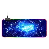 Mouse Pad RGB, 31.5x11.8in/80x30cm LED Lighting Effects Gaming Mice Pad Mat Non-Slip Rubber Base（Starry Sky）