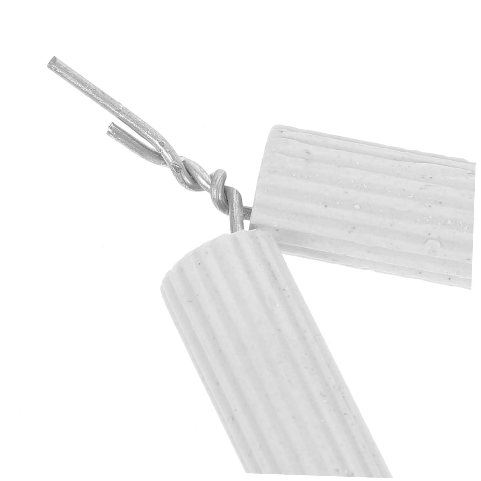 Gatuida Support de Creuset Métallique Blanc 10pcs pour Laboratoire, Résistant Haute Température, Structure Triangulaire en Fer et Coton pour Activités D'enseignement Chimie
